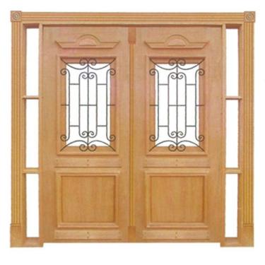 Imagem de Portal Entrada Maciça Pivotante 040 - Madeira, Medida Final de 2,15 m 