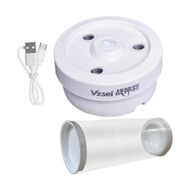 Imagem de YIJU Umidificador de peteca, vaporizador de bolas de badminton, manutenção mantém a umidade penas, vaporizador de peteca de badminton, Branco com Balde