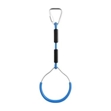 Imagem de kowaku Argolas de treinamento de força para meninos e meninas, equipamentos versáteis e leves para ginástica em casa para crianças, para treinamento físico, Azul