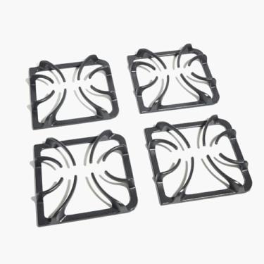 Imagem de Pacote com 4 peças de substituição de grelha 316202405 para queimador de fogão a gás Frigidaire Kenmore, peças de grelha, acessórios de fogão a gás, conjunto de panelas de ferro fundido