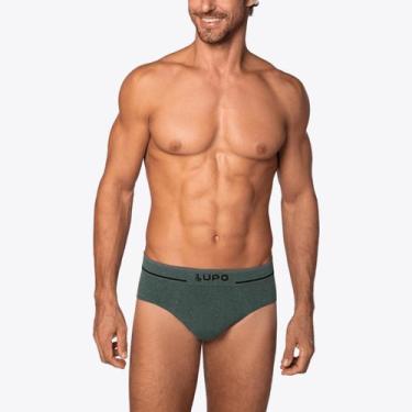 Imagem de Cueca Lupo Slip Fio Texturizado Sem Costura 00624-003, Verde oliva, P