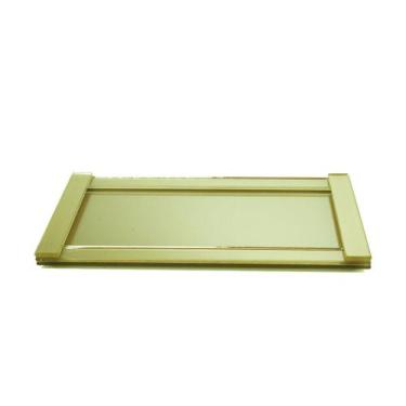 Imagem de Bandeja Decorativa Espelhada Vidro 20x11 Moderna - Cores - Seven Glass
