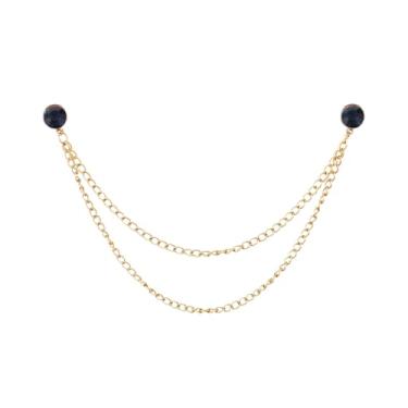 Imagem de Broche de lapela para homens e mulheres festa de casamento namoro terno smoking camisa colarinho pinos para homens ternos, Small, Aço inoxidável, Sem Pedra Preciosa