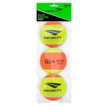 Imagem de Pack 3 bolinhas beach tennis - homologada itf - stage 2 - PENALTY