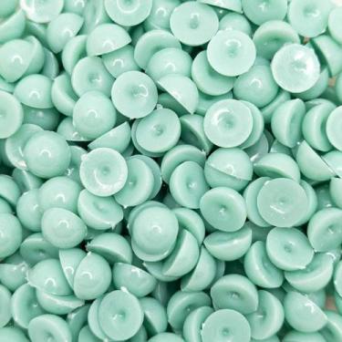 Imagem de Colagem Meia Pérola  Plástico Verde Tiffany 8mm 10pçs 4g - Macall