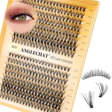 Imagem de Lash Clusters Wispy 320pcs 30D Cluster Extensões de Cílios Fofos Indiviual Natural Cílios Volume Extensões 8-10-12-14-16mm Mixed D Curl DIY Cílios Postiços Grossos Mangá Gato Raposa Olho de Raposa