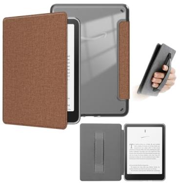 Imagem de Yzlvigrous Capa para Kindle Paperwhite Signature Edition 12ª Geração 2024 (SA569P), Capa de 7 Polegadas com Sistema de Hibernação/Fechamento Magnético, Parte Traseira Transparente