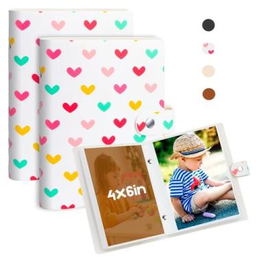 Imagem de Álbum de fotos Ruibytree, 4x6 polegadas e 52 bolsos para casamento em 