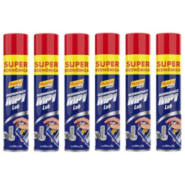 Imagem de Kit 6 Desengripantes Multiuso Lubrificante MP1 Spray 300ML Mundial Prime