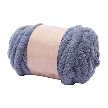 Imagem de predolo Tecido de Tricô, Fio de Crochê, Fio de Pano para Iniciantes em Crochê, Faça Você Mesmo, Bolsa, Cobertor, Almofada, Projetos, Cinza escuro