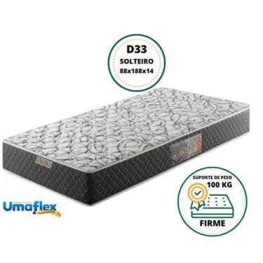 Imagem de Colchão Umaflex Ouro D33 Solteiro 88x188x14