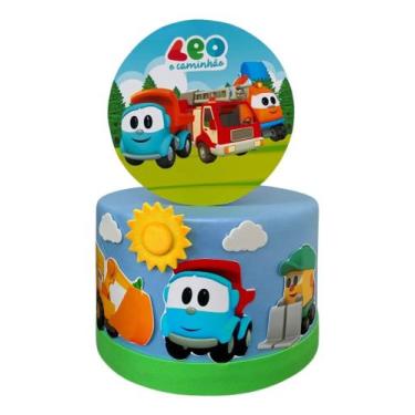 Imagem de Mini bolo fake léo o caminhão - sem marca