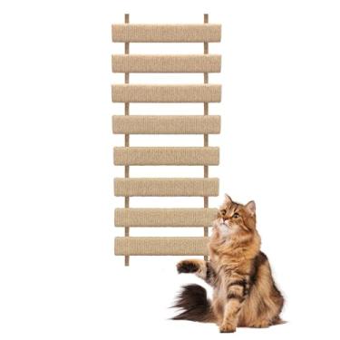 Imagem de Escada e ponte multifuncionais para gatos de 50,8 cm – Moldura de escalada DIY com corda de sisal para gatos internos/externos, papagaios e animais de estimação pequenos (madeira, 50,8 cm)