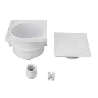 Imagem de Caixa de distribuição de luz subaquática premium PVC Piscina à prova d'água Caixa de junção leve para salões de spa e piscinas tamanho 129x129x95mm