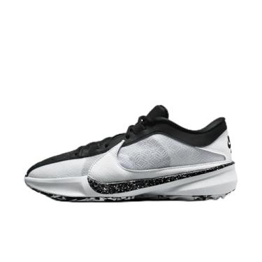 Imagem de Nike Tênis de basquete masculino Zoom Freak 5, branco/preto/branco, 10.5