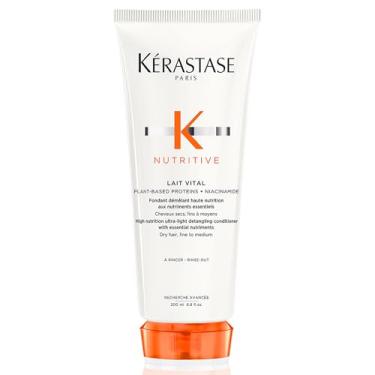 Imagem de Kérastase Nutritive Lait Vital Condicionador, Para Cabelos Secos e Finos, Nutrição Intensa e Hidratação por 72h, Desembaraça e Suaviza os Fios, 200ml