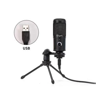 Imagem de Microfone Streamer De Mesa Rgb Usb St001 Bright