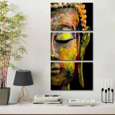 Imagem de Quadros Decorativos Buda Colorido 120 X 60 Cm - Templacas