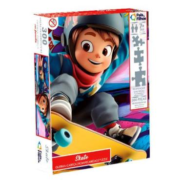 Imagem de Quebra-Cabeça em Família 300 peças Skate - Pais e Filhos - Pais & Filh