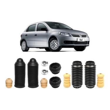 Imagem de 2 Kit Coxim Batente Dianteiro Traseiro Gol G5 2008 2009 2010