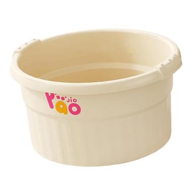 Imagem de Kokiya Banheira para Pés, Lavatório para Pés, Balde Leve, Prático E Resistente para Imersão Dos Pés com Pontos de Massagem para Relaxamento Dos Pés, Bege, L