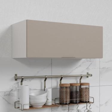 Imagem de Armário Aéreo Porta Basculante 90cm Puxador 150cm Ipanema CabeCasa Mad