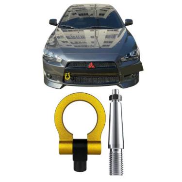 Imagem de Tow Hook Esportivo Engate Reboque Japones Lancer Evo Amarelo - Estilo 
