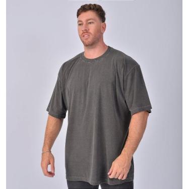 Imagem de Camiseta Oversized Estonada Premium - Sem Estampa, Sustentável, Encolh