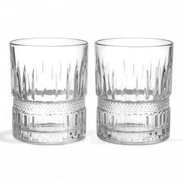 Imagem de Copo de Aguá whisky Uisque Suco Drink Vidro 2 Peças Premium - Glass wa