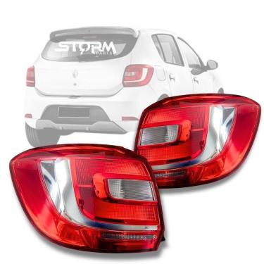 Imagem de Par Lanterna Sinaleira Traseira Renault Sandero 2015 A 2020