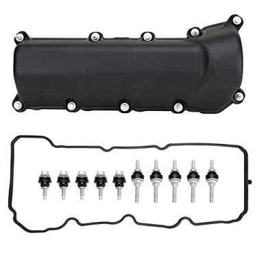 Imagem de MITZONE Tampa da válvula do lado do passageiro direito com vedação e parafusos compatíveis com Dodge Dakota Durango Nitro RAM 1500 Jeep Liberty Commander Grand Cherokee 3.7L Substitui # 53021938AA 53021938AB