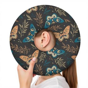 Imagem de Travesseiro de piercing de orelha para dormir de lado, travesseiros com furos para dor de ouvido, travesseiro de donut para adultos, CNH, alívio de dor de ouvido, almofada de pressão e orifício no