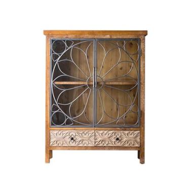 Imagem de URGDWEKJY Buffet Gabinete Country Retro Aparador de sala de estar Aparador de madeira maciça B & B Antigo Pequeno Apartamento Armazenamento Doméstico Armário de Armazenamento Aparador (B: 93X35X120cm)