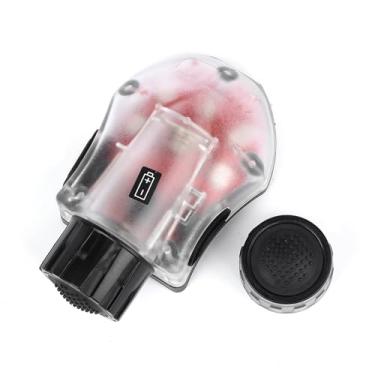 Imagem de NECARL Luz tática para capacete com estroboscópio infravermelho + LED vermelho estroboscópico de 5 velocidades, lâmpada de identificação de sinal de sobrevivência com 2 tampas traseiras para