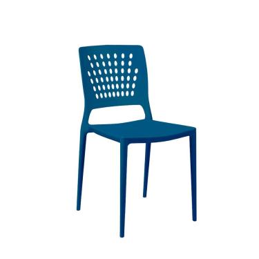 Imagem de Cadeira Marte Azul Bic Empilhável Em Polipropileno Acrilys