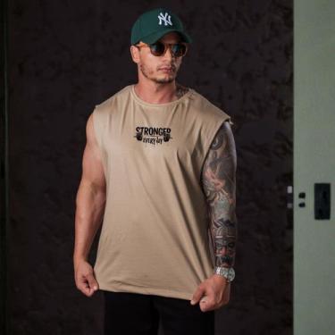 Imagem de Regata Masculina Algodão Estampada DTF Premium Estilosa Confortável - 