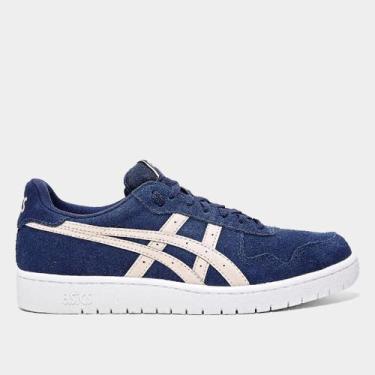 Imagem de Tênis Asics Japan S Camurça Feminino, Marinho, Bege, 36