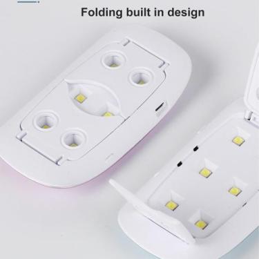 Imagem de Cabine para Unha Gel Acrílica Sun Mini Plus Luz Led e Uv 24w, Branco, 