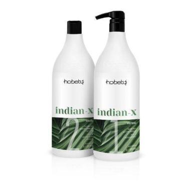 Imagem de Kit Indian-X Shampoo 1L+Solução 1L Hobety