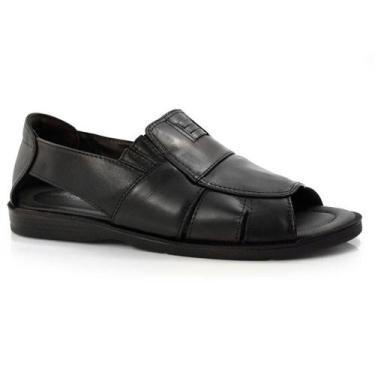 Imagem de Papete de Couro Masculina Italianinho 34506, Preto, 41