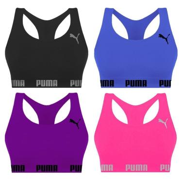 Imagem de Kit 4 Tops Puma Nadador Sem Costura Feminino