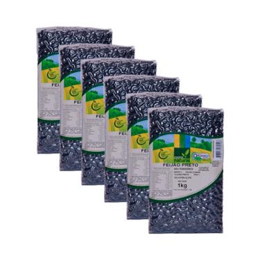 Imagem de Kit 6X: Feijão Preto Orgânico Coopernatural 1kg