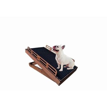 Imagem de Rampa Pet Antiderrapante Com Regulador de Altura 4 Nivel Resistente Prático Para Cachorros Gatos