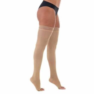 Imagem de Meia 7/8 de Tratamento 20-30 Bege 6000 Pont. Aberta Venosan, M, Bege
