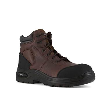 Imagem de Reebok Bota esportiva masculina Work 15.2 cm, bico composto, segurança escura, Trainex RB7755, marrom, Marrom escuro, 38