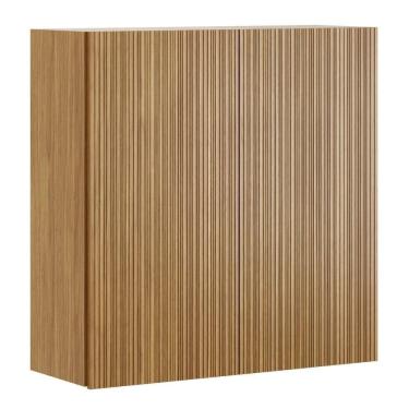 Imagem de Armário Aéreo De Cozinha Art 2 Portas 80 Cm Kit`s Paraná Cor:freijó Riscatto