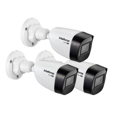 Imagem de KIT 03 CÂMERA BULLET INTELBRAS VHD 1130 B G6 720p 2.8mm