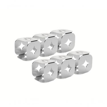 Imagem de Jogo De Argolas Para Guardanapo Tramontina Luce Aço Inox 6 Peças