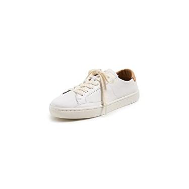 Imagem de Soludos Tênis feminino Ibiza clássico de couro com cadarço, Branco, 7
