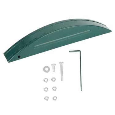 Imagem de Capa de proteção para serra Capa de segurança circular de metal Mesa deslizante para carpintaria Verde elétrico Aço carbono de alta qualidade Durável à prova de poeira para serra